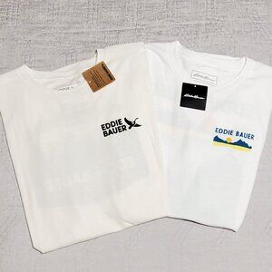 NWT! Bundle -2 Eddie Bauer Outdoor Outfitters Men's Crew Shirts Size: L